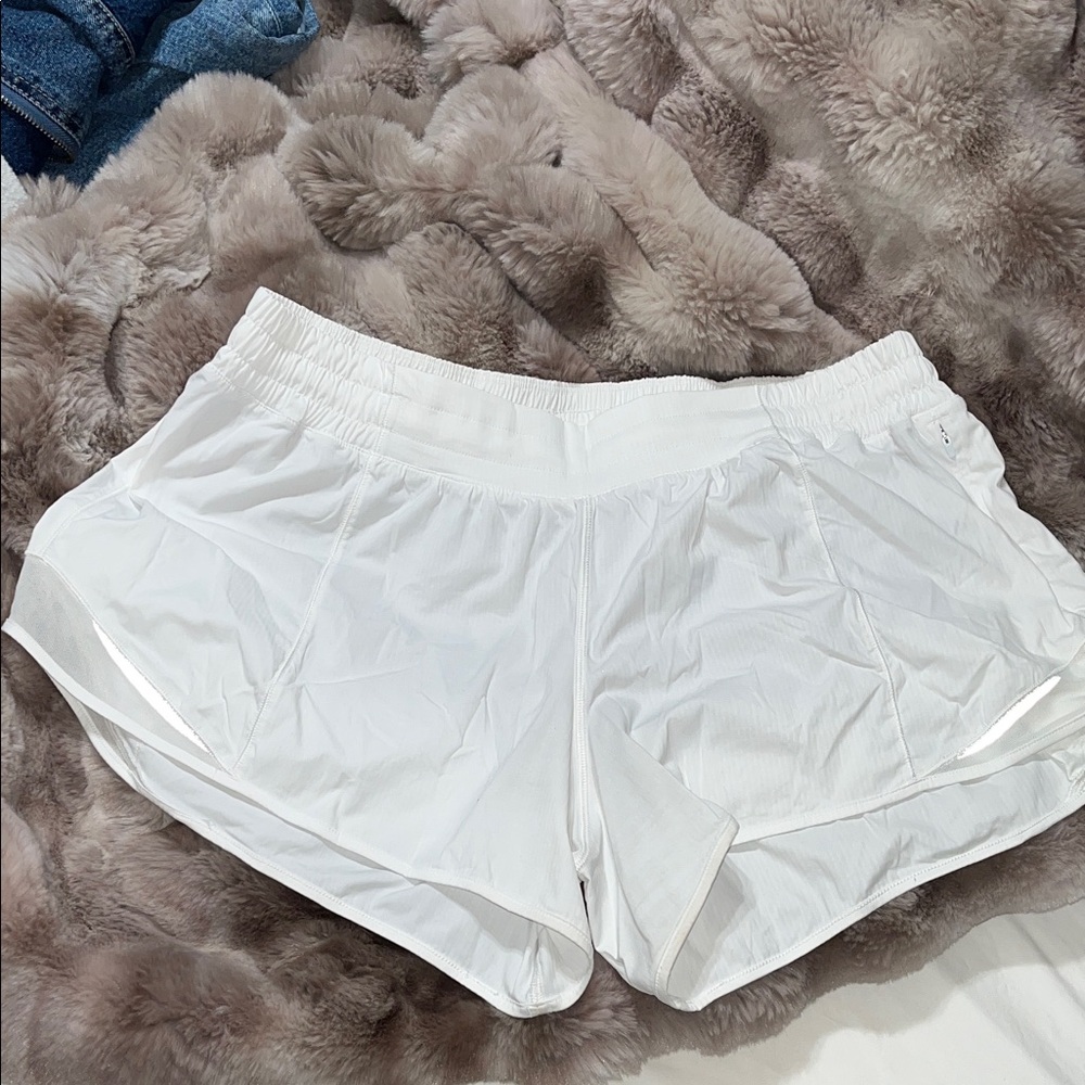 LuluLemon Women's White Athletic Shorts size 14